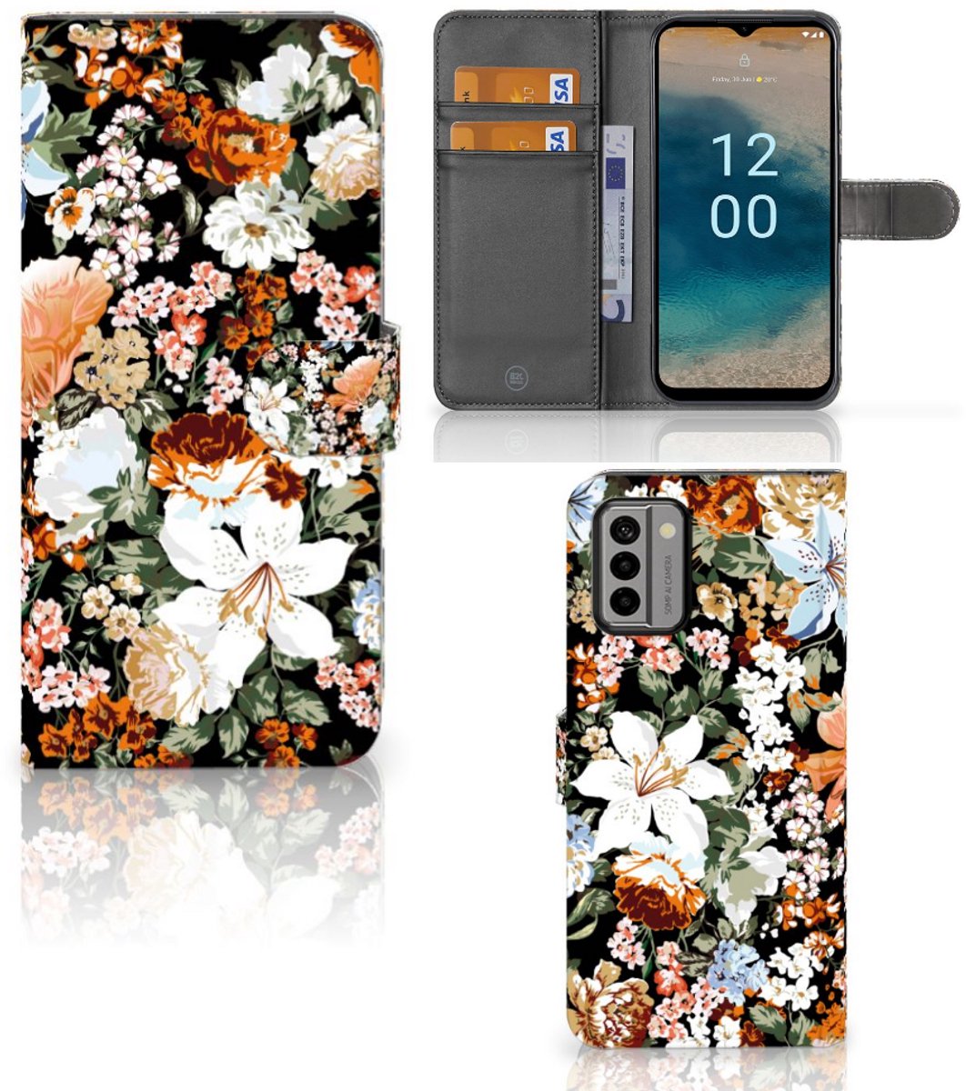 Hoesje voor Nokia G22 Dark Flowers