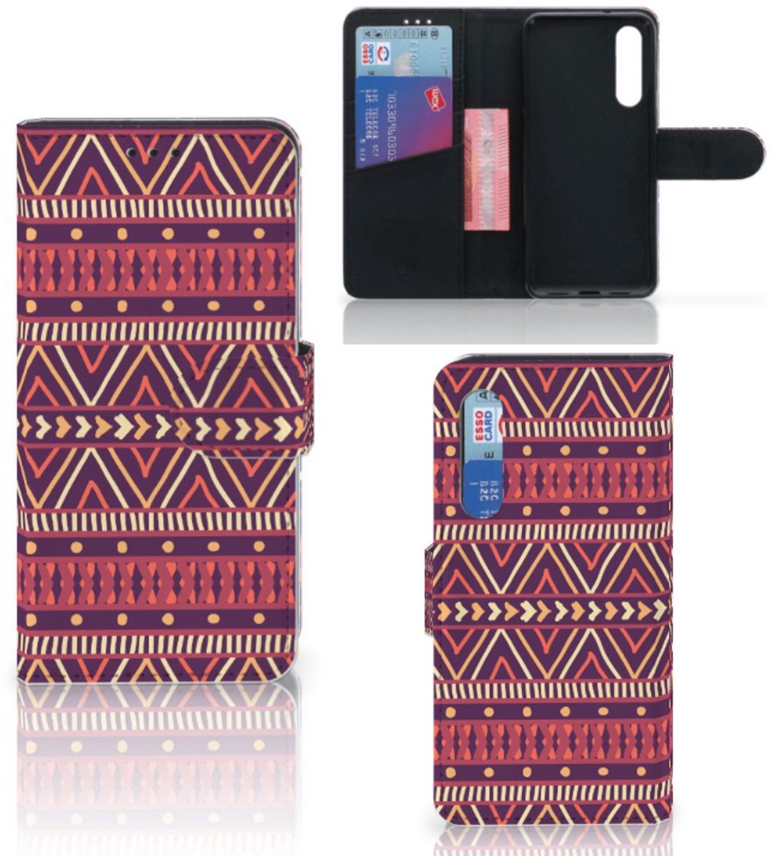 Xiaomi Mi 9 SE Telefoon Hoesje Aztec Paars