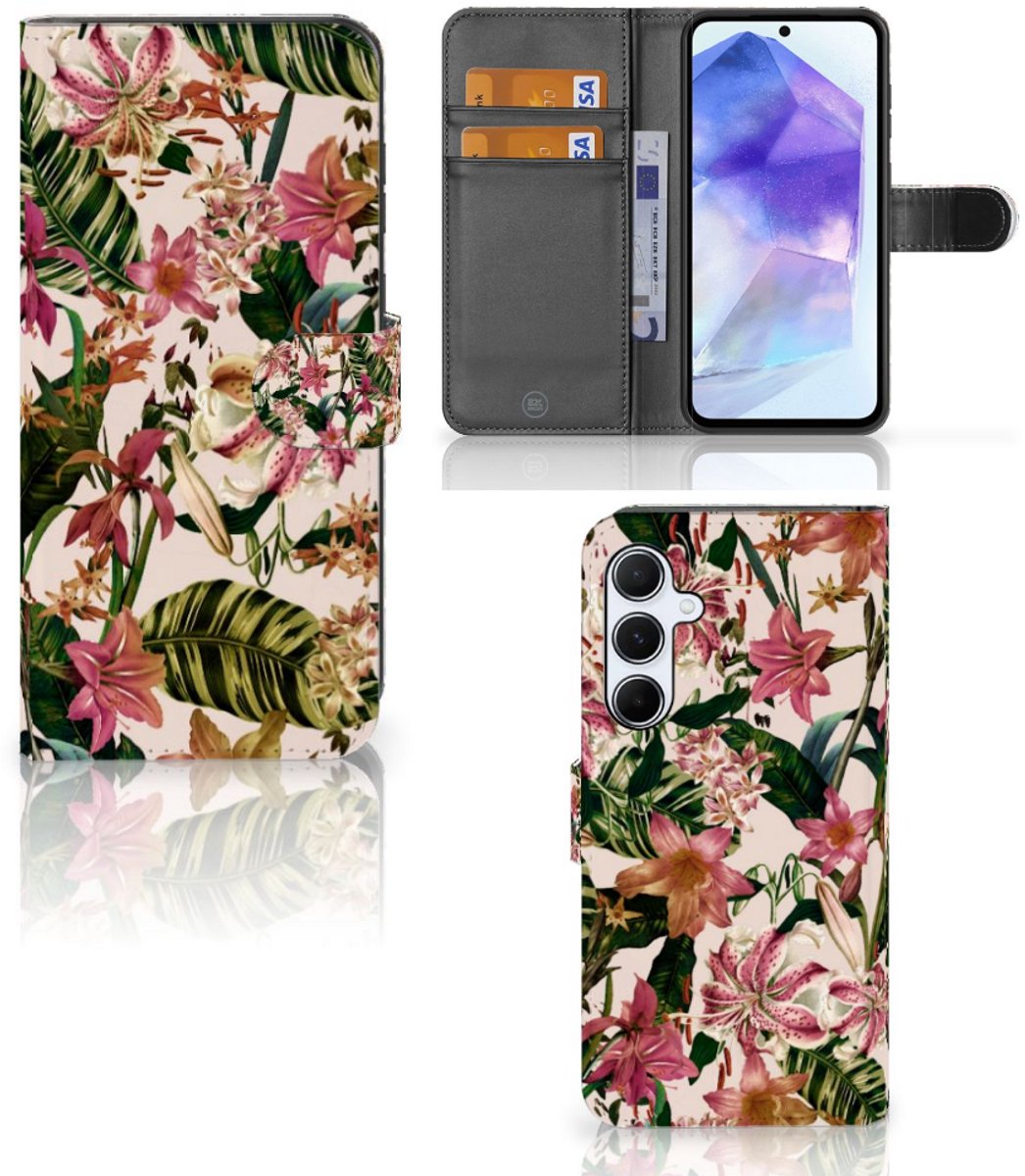 Samsung Galaxy A55 Hoesje Flowers