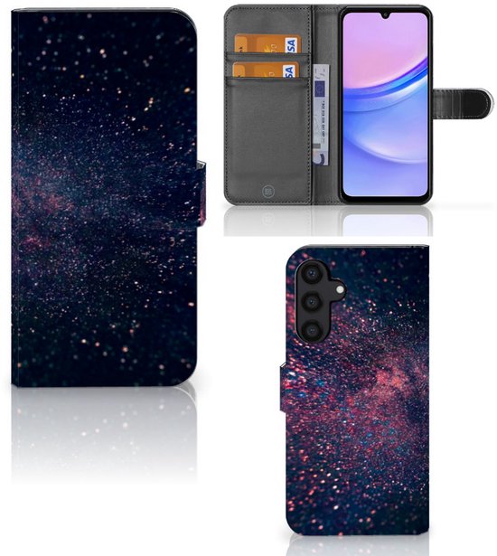 Samsung Galaxy A15 Book Case Stars