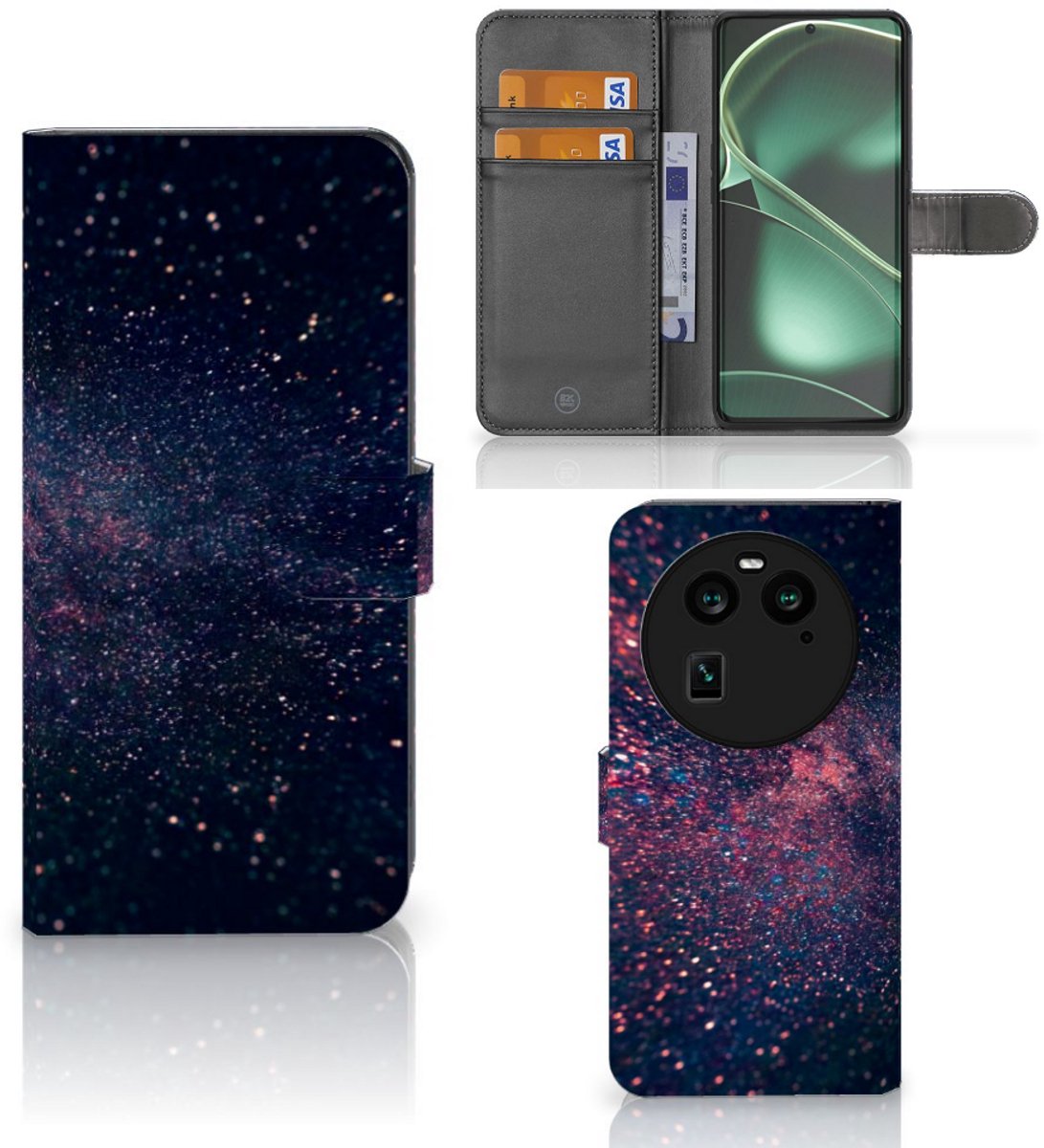OPPO Find X6 Book Case Stars