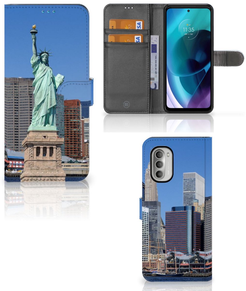 Motorola Moto G51 5G Flip Cover Vrijheidsbeeld