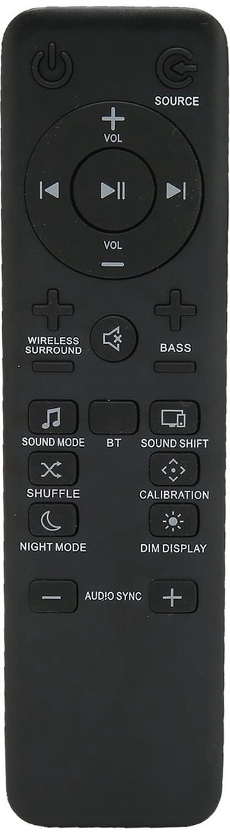Annadue Afstandsbediening voor BAR 5.1, 2.1 en 3.1 - Vervangende Remote Control