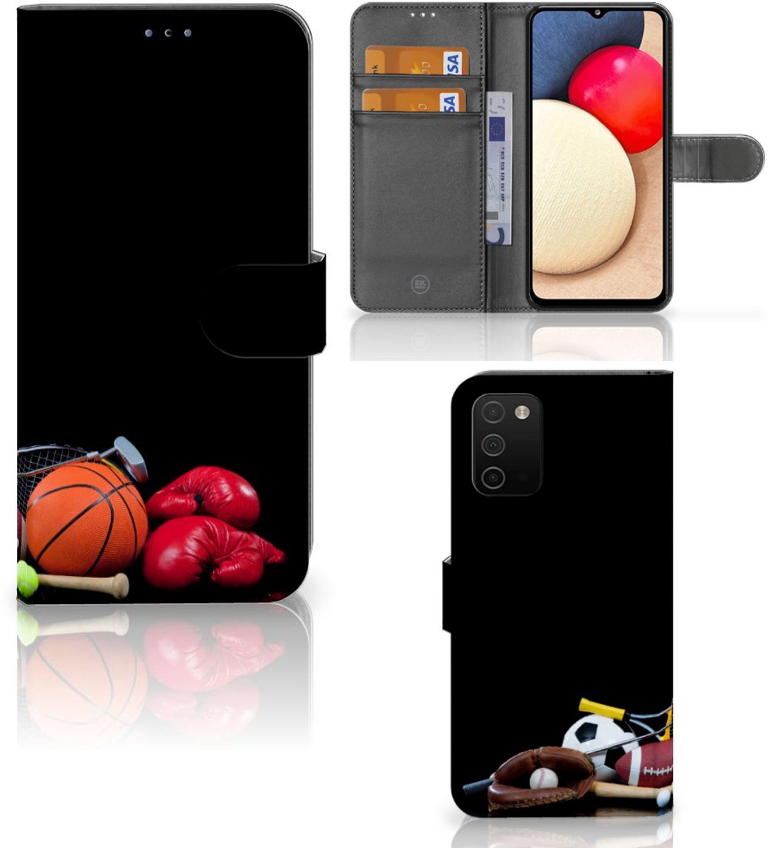 Samsung Galaxy A03s Wallet Case met Pasjes Sports