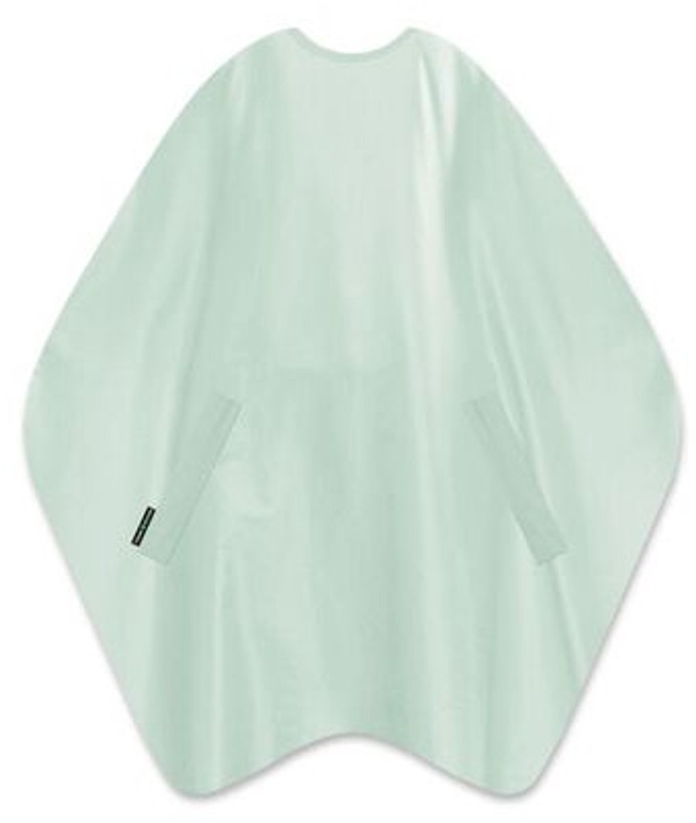 Trend-Design Skinny Kapmantel met drukknopen Mint Ice Cream 135x150cm