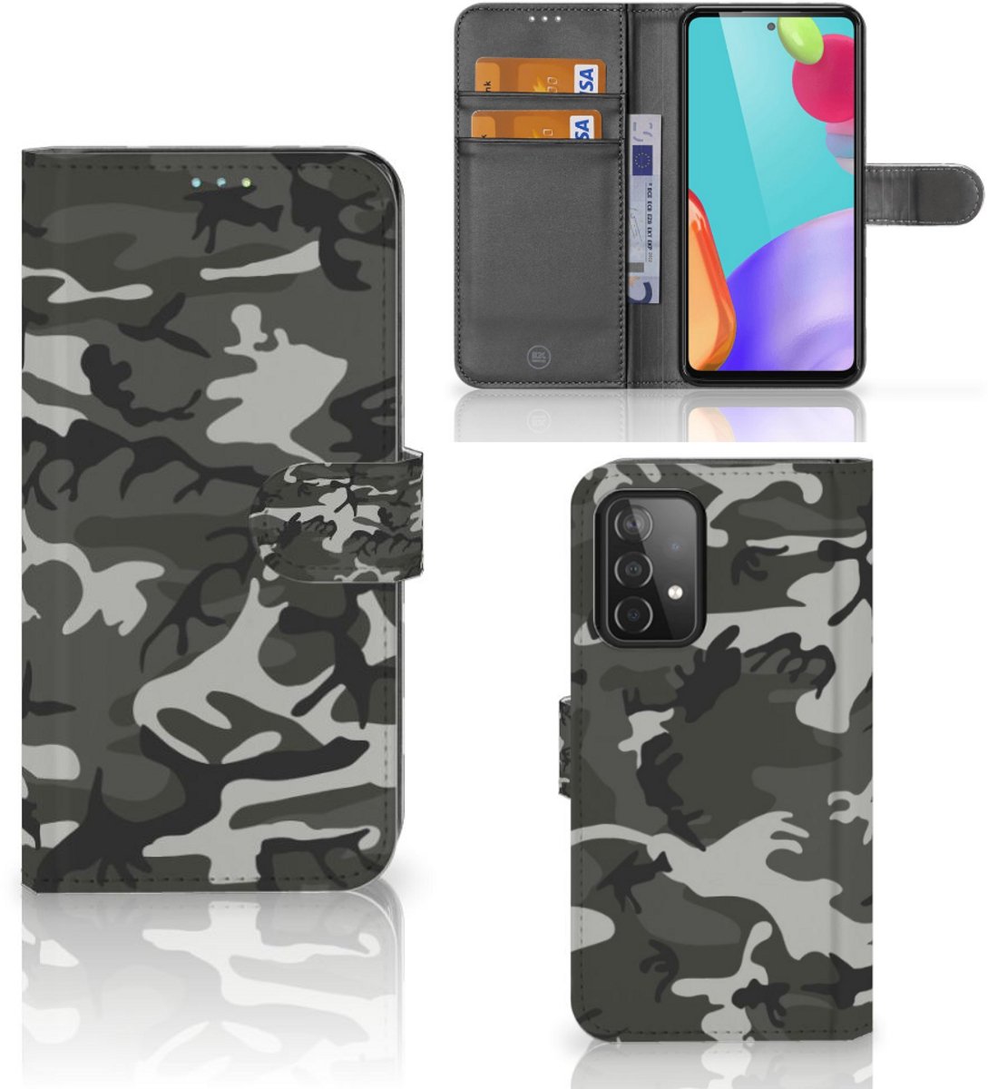 Samsung Galaxy A52 Telefoon Hoesje Army Light