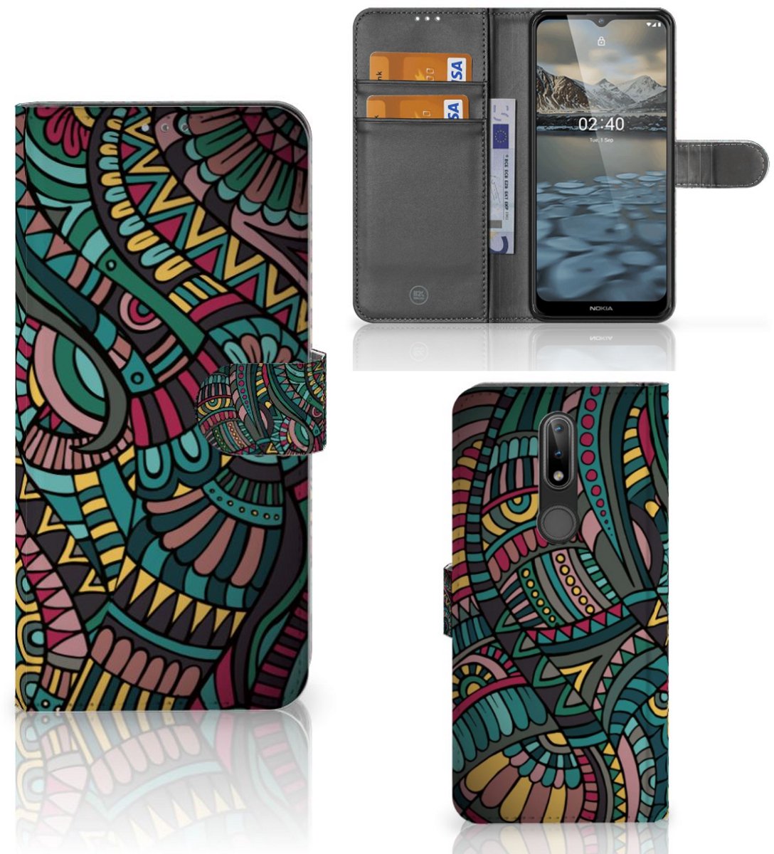 Nokia 2.4 Telefoon Hoesje Aztec