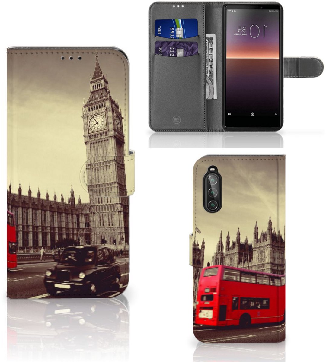 Sony Xperia 10 II Flip Cover Londen