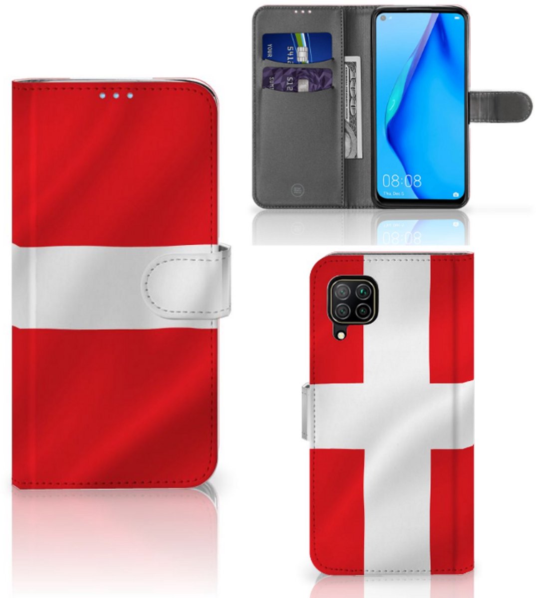Book Case voor Huawei P40 Lite Bookstyle Case Denemarken