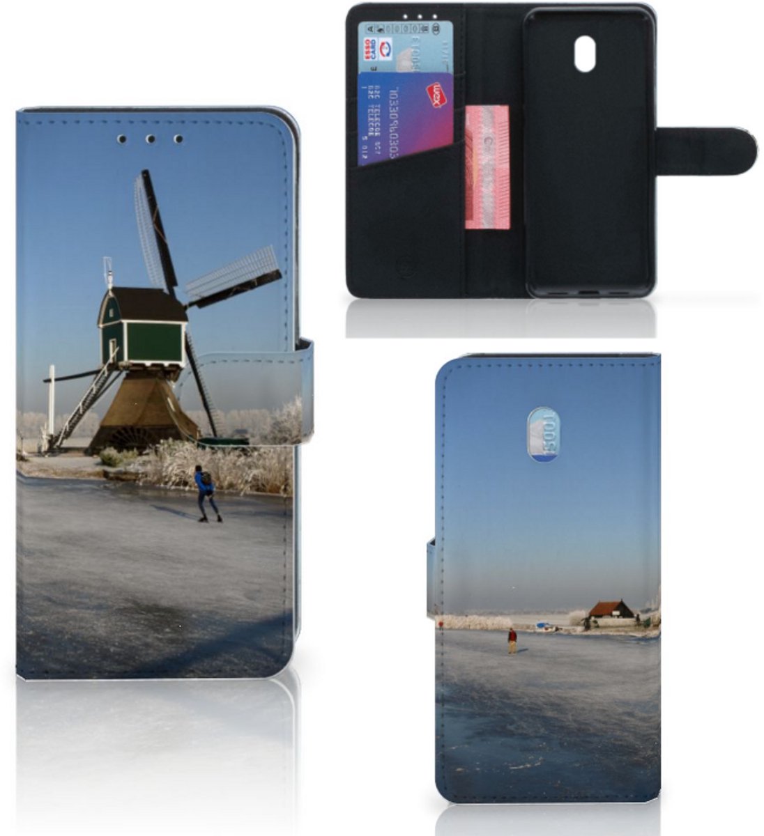 Xiaomi Redmi 8A Flip Cover Schaatsers