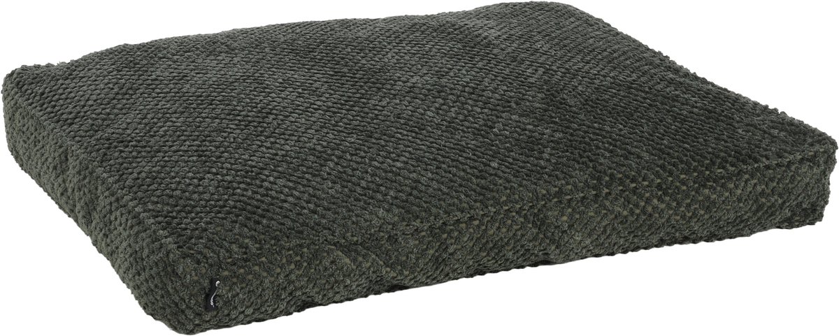 Kussen Erbel Rechthoekig Donkergroen met rand 80x60x10cm