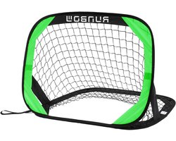RUNBOW 1 x 0,7 m pop-up draagbaar voetbaldoel voor kinderen kindervoetbal net outdoor plezier in achtertuin en strand (3,3 x 2,5 ft)