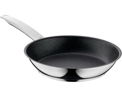 WMF Permadur Advance braadpan, geschikt voor inductie, 24 cm, roestvrij stalen pan, Cromargan roestvrij staal gecoat, ovenvast