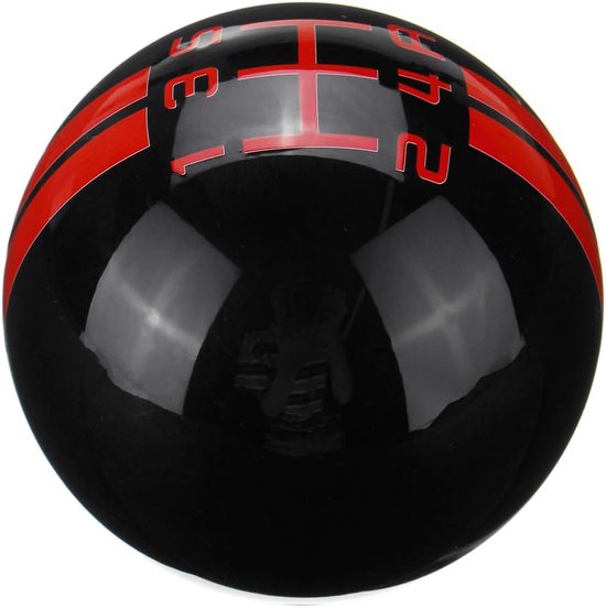 Schakelknop 5 versnellingen - Pookknop Handgeschakeld - Auto Interieur Upgraden - Hars Materiaal - 5.7 cm diameter - Zwart-wit — afbeelding 3