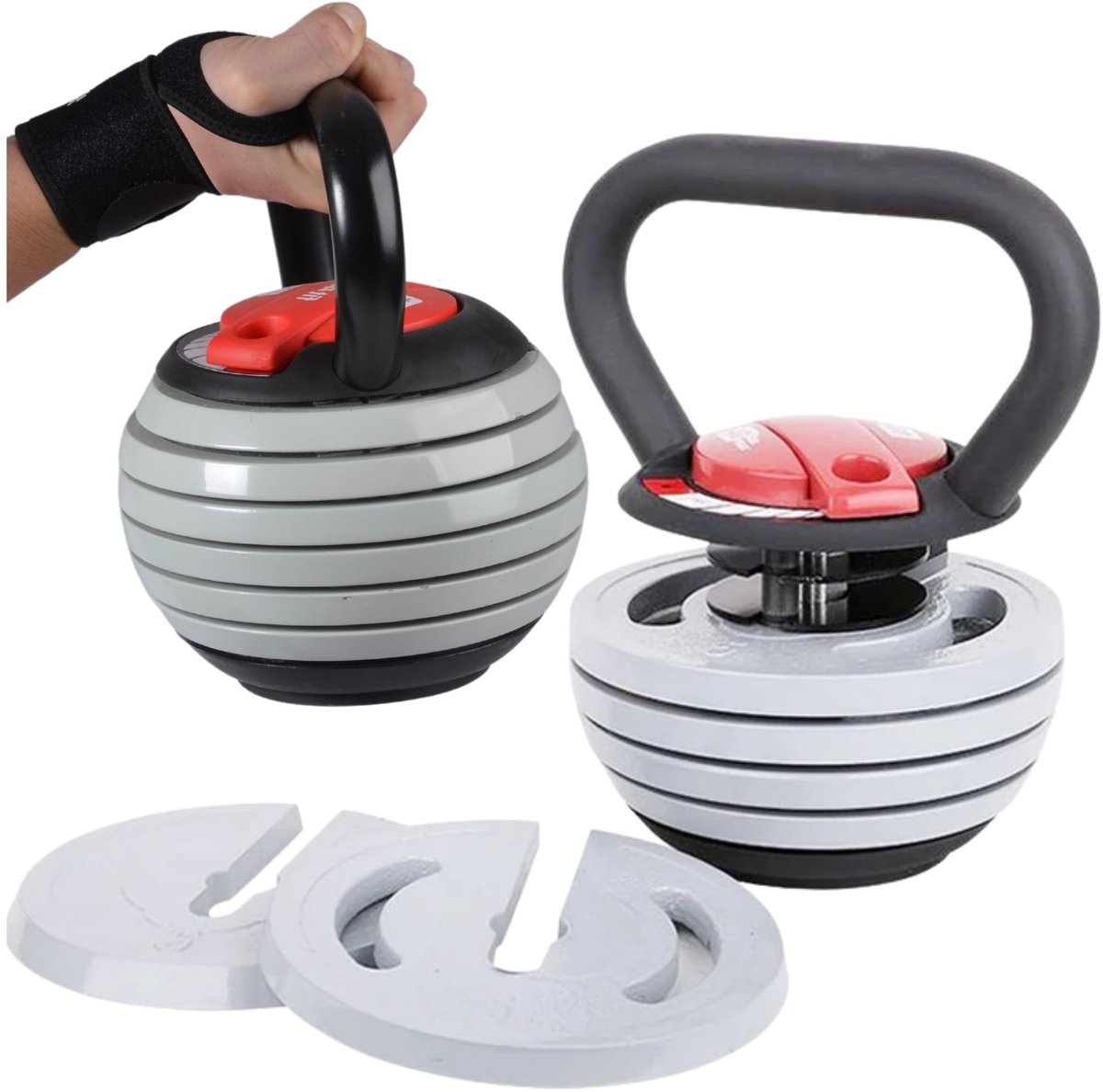 FIT4MED FIT-954 Serie - Kettlebell - 3,5-18,1 kg - Ergonomische Handgreep - Antislip
