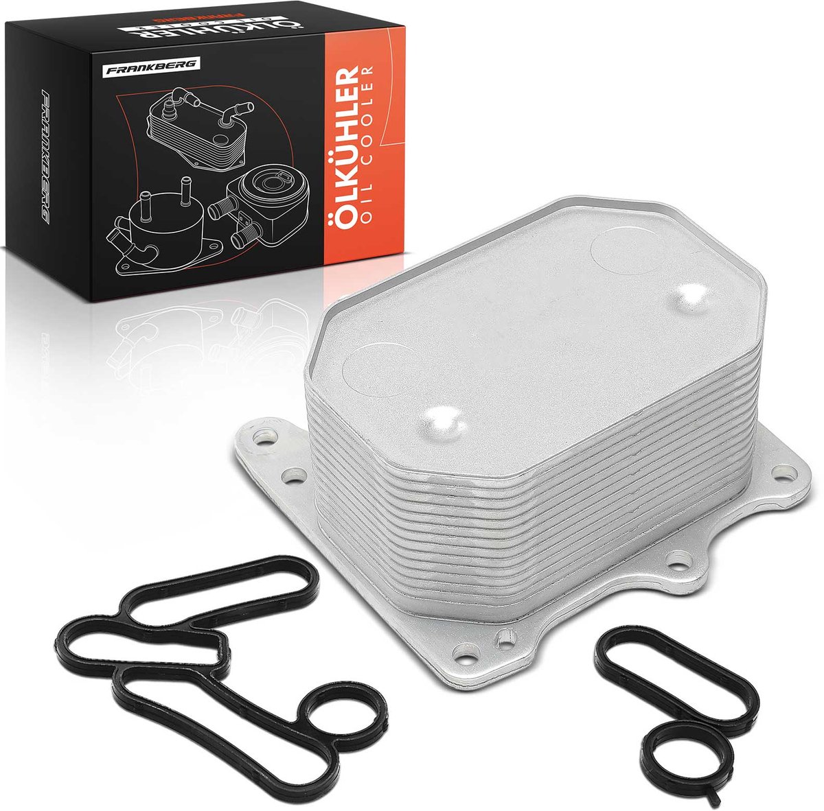 Frankberg 1x Oliekoeler motorolie voor FORD