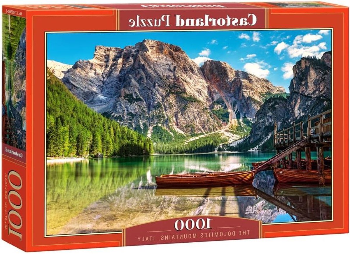 Puzzel 1000 Stukjes - Legpuzzel Volwassenen - Ontspannen Vrije Tijd - Gedetailleerde Berglandschap - 68 x 47 cm - Multicolor