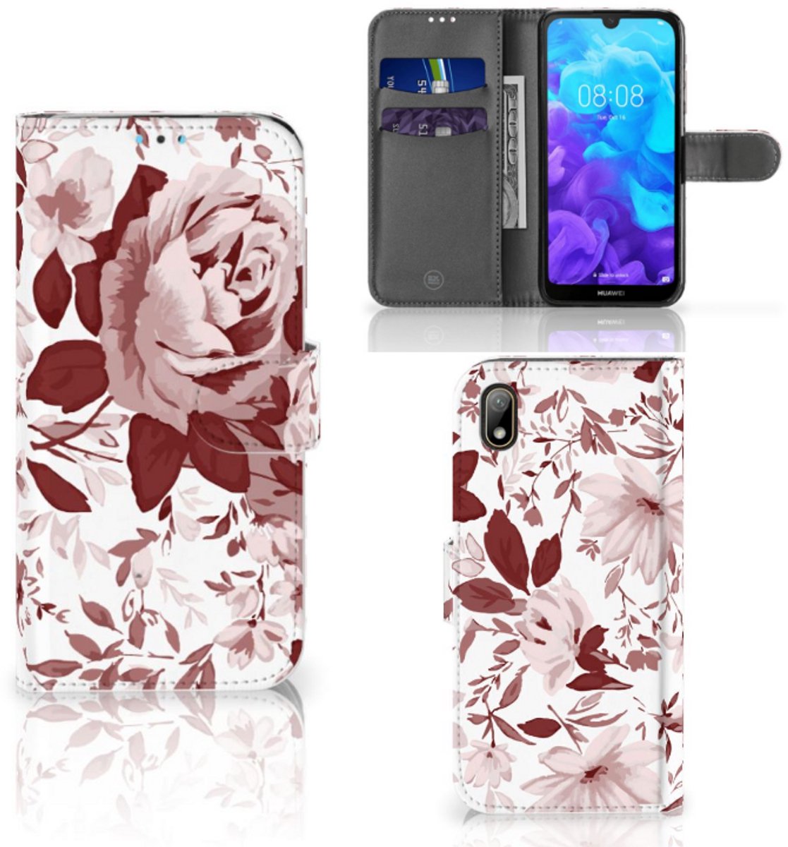 Hoesje Huawei Y5 (2019) Watercolor Flowers
