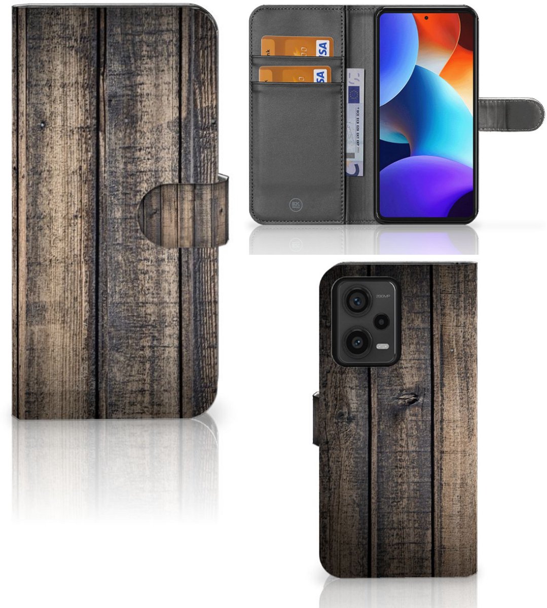Xiaomi Redmi Note 12 Pro Plus Book Style Case Steigerhout