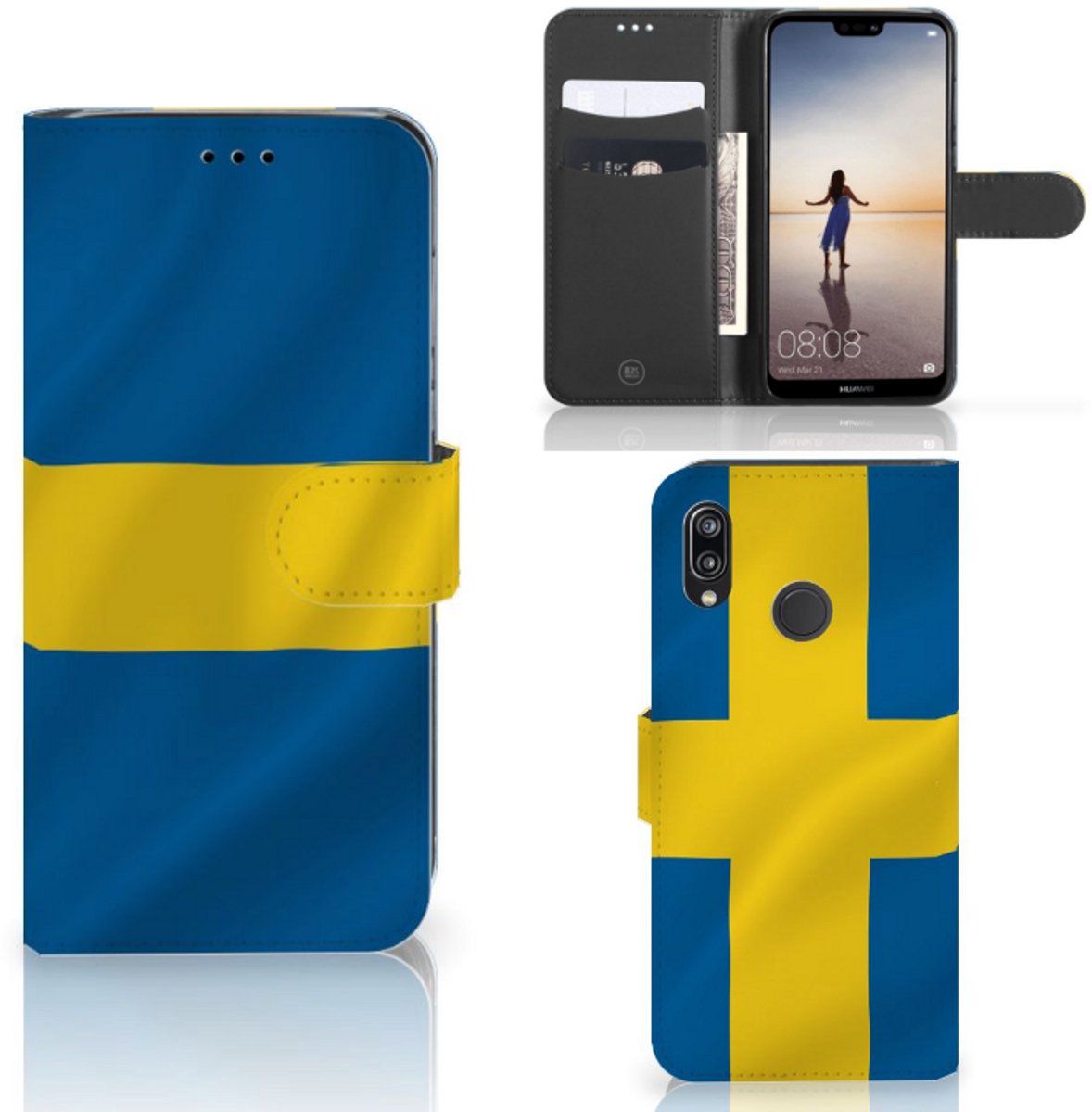 Huawei P20 Lite Bookstyle Case Zweden