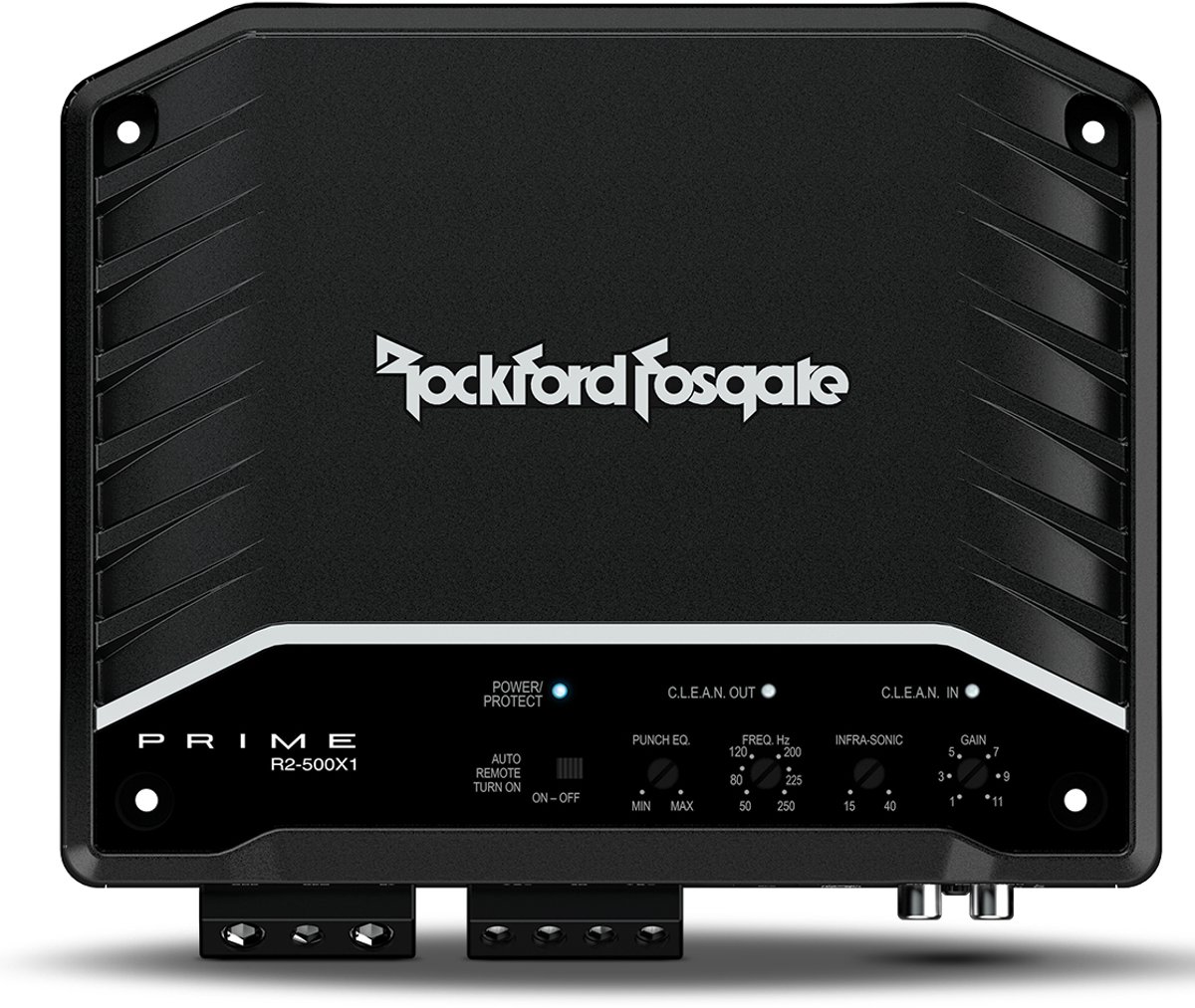 Rockford Fosgate R2-500X1 monoblok Autoversterker 500W RMS / 2 ohm incl bass remote controller