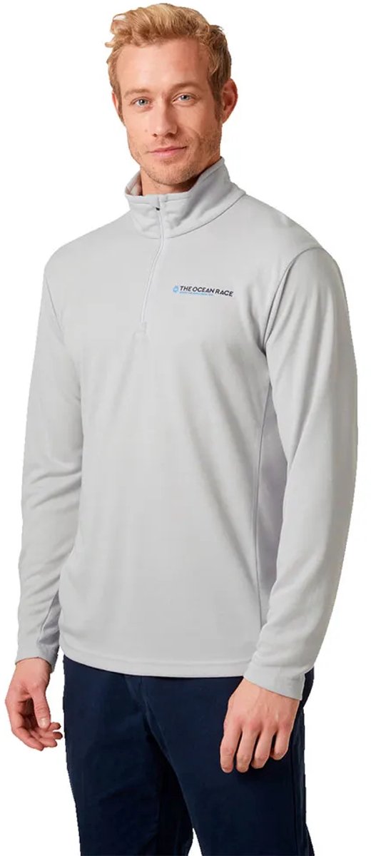 Helly Hansen The Ocean Race Fleece Met Halve Rits Man Grijs