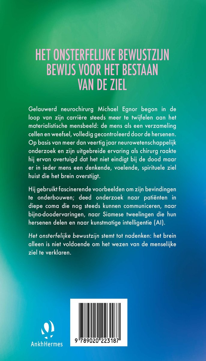 Het onsterfelijke bewustzijn - back cover