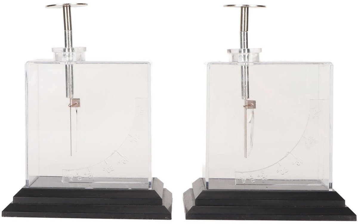 Dailygoods - Dailygoody - Aluminium Elektroscoopdemonstrator - Zeer Gevoelige Fysieke Elektrometer - Lichtgewicht en Compact - Geschikt voor Onderwijs - Elekt
