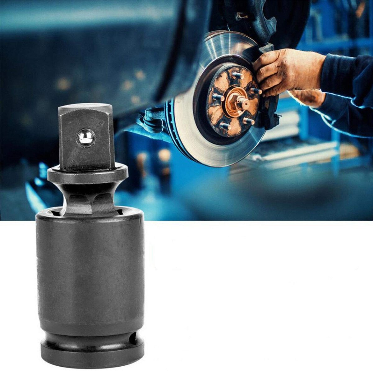 Dailygoods - Dailygoody - Universele Joint Socket - 360° Drive Socket Adapter - Zwart - Voor pneumatisch en elektrisch gebruik - Duurzaam en flexibel
