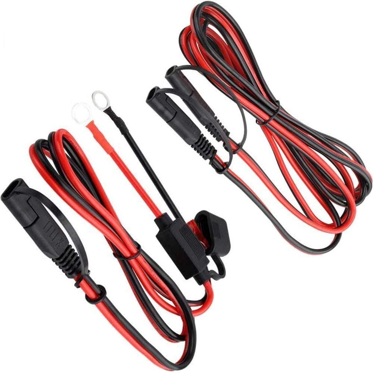 Dailygoods - Dailygoody - SAE Plug Extension Kabel 1.2m - Quick Release 2-Pole voor Motor en Voertuigen
