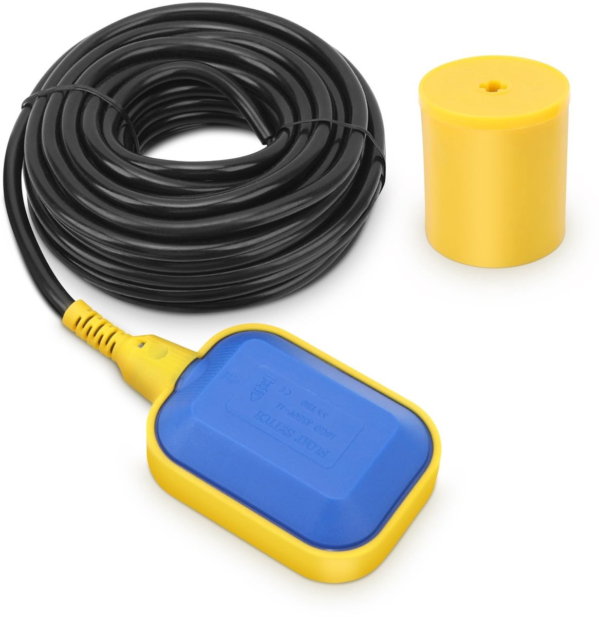 Dailygoods - Dailygoody - Yosoo Rectangular Float Switch 250V - Water Level Controller met 10m Kabel
