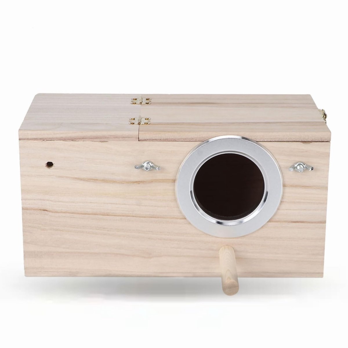 Dailygoods - Dailygoody - Houten Vogelkweekkast - Nesthuis voor Grasparkieten - Vochtbestendig en Comfortabel - Tuindecoratie - Geschikt voor Papegaaien - Lux