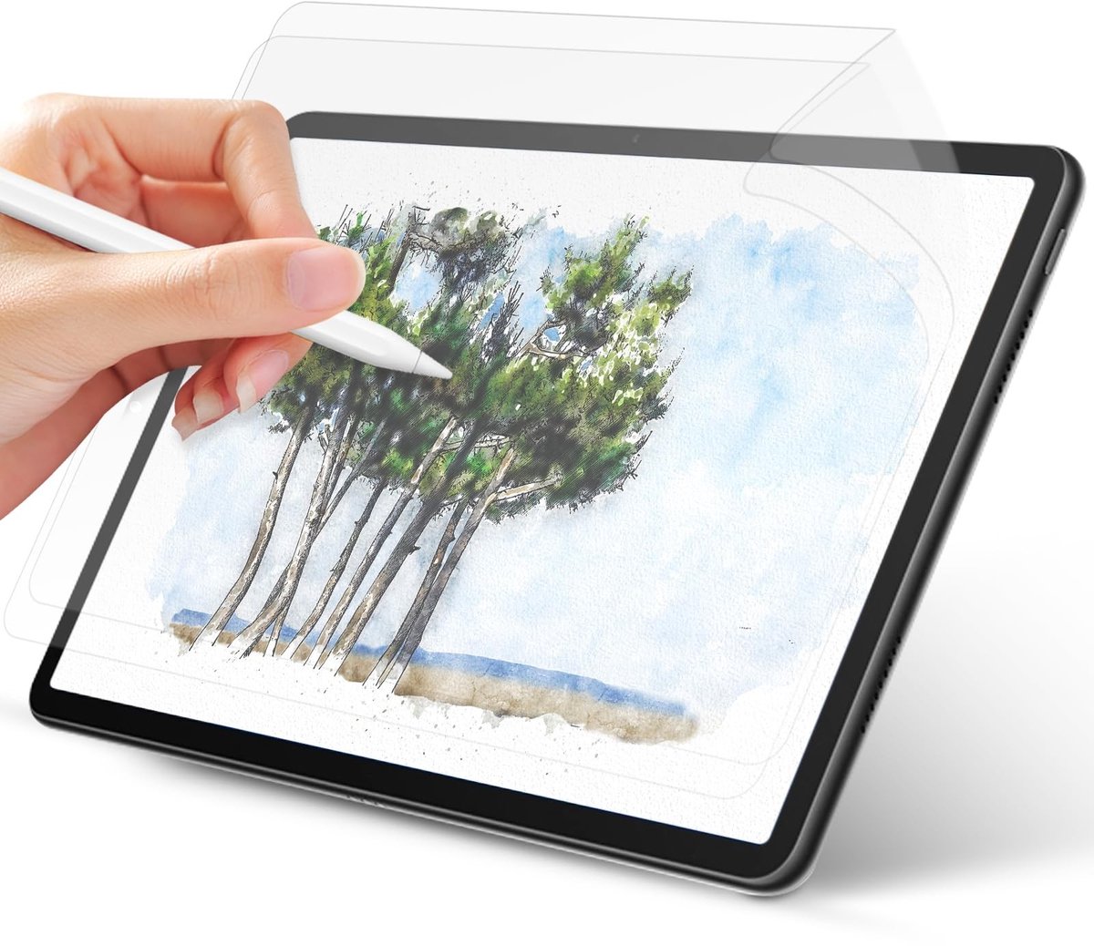 Dailygoods - Dailygoody - Papiergevoel beschermfolie - Matte papierfolie - Geschikt voor iPad Pro 13 inch M4 (2024) - Niet-verblindend en anti-vingerafdruk - Perfe...