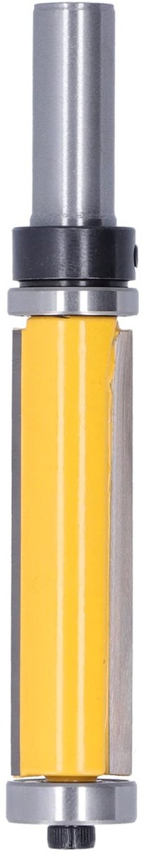 Dailygoods - Dailygoody - Boordfrees - Dubbele lagers - Hardmetalen punt - Zilver en geel - Voor sjablonen - Geschikt voor handfrees - 12 mm handgreep