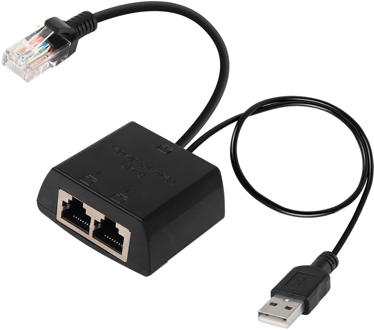 Dailygoods - RJ45 Netwerk Splitter Adapter voor Gelijktijdige Internettoegang