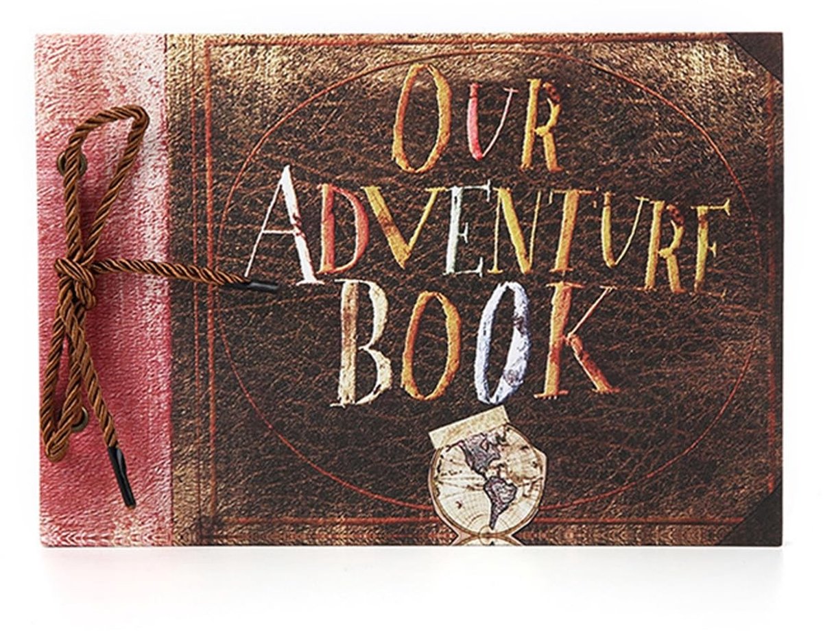 Dailygoods - Dailygoody - Avonturenboek - Retro DIY Fotoalbum - Voor het bewaren van herinneringen - Groot formaat - Scrapbook - Geschikt voor creatieve projecten