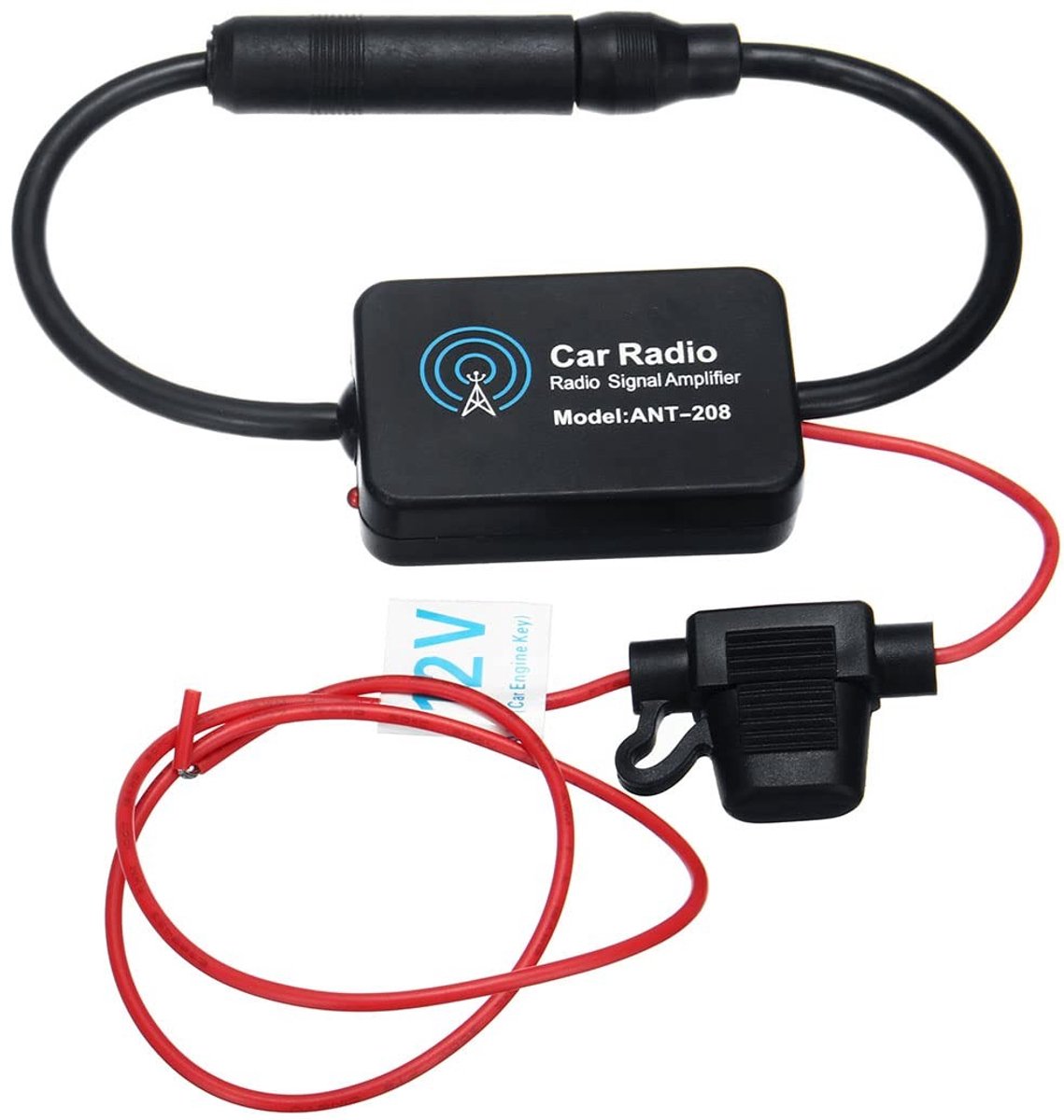 Dailygoods - Dailygoody - Autoradio Signaalversterker - Antenne Boost - Zwart - Verbeterde Ontvangst - Universele Toepassing - Geschikt voor Auto's