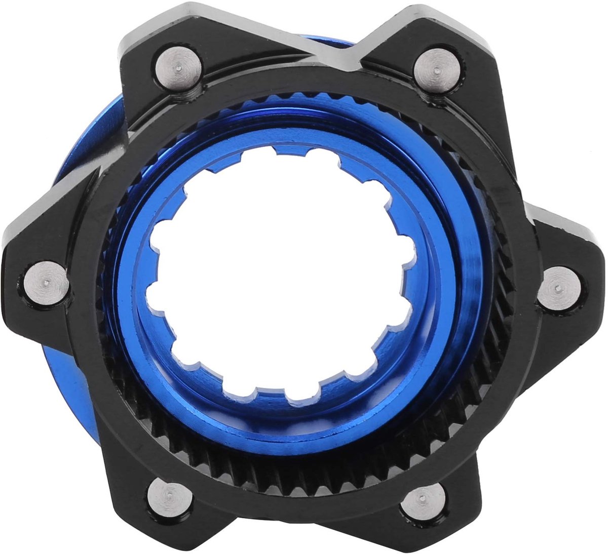 Dailygoods - Dailygoody - Fiets Center Lock - Center Lock Adapter - Hoogwaardige conversie - Zwart & Blauw - Geschikt voor Mountainbike - Duizenden kilometers