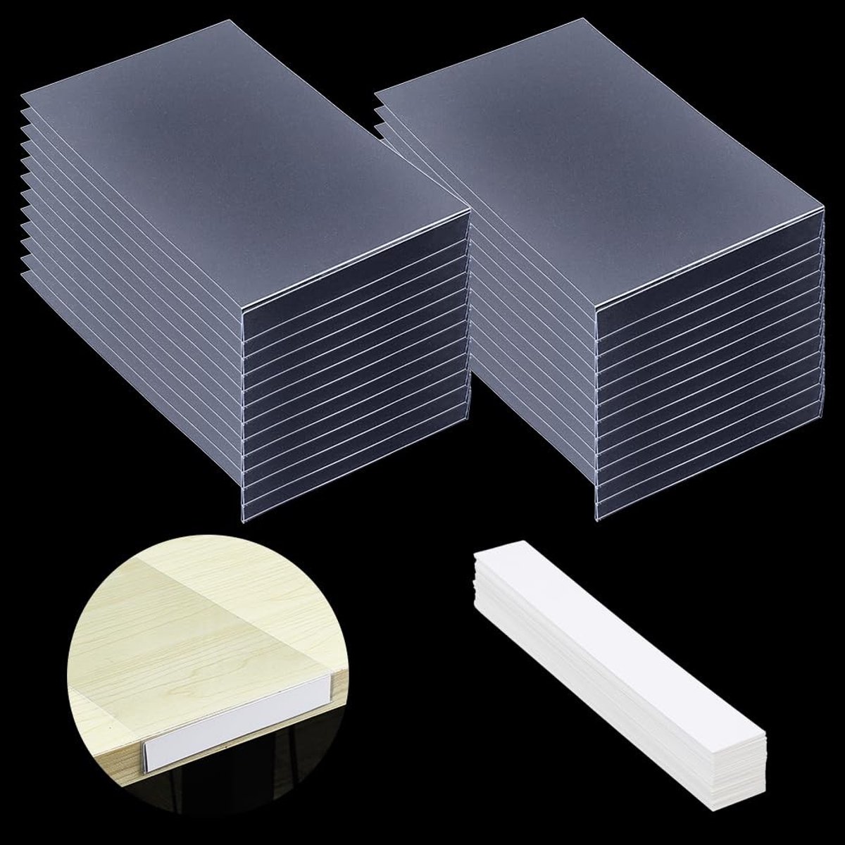 Dailygoods - Set van 50 Transparante Etiketten voor Organisatie