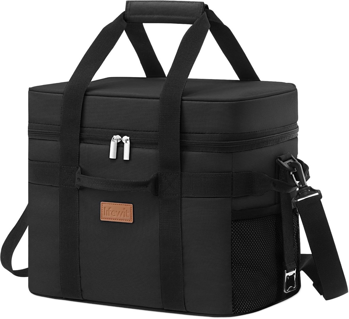 Dailygoody - Solidchoice - Dailygoody - Koeltas - Opvouwbare koelbox - 20 liter - Draagbare ijstas - Zwart - Ideaal voor picknicks en camping - Houdt eten en drinken koel