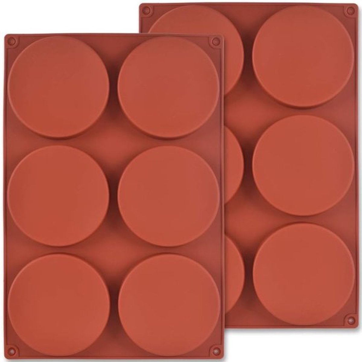 Ronde siliconen cakevorm - veelzijdig - 2 stuks - 10 cm