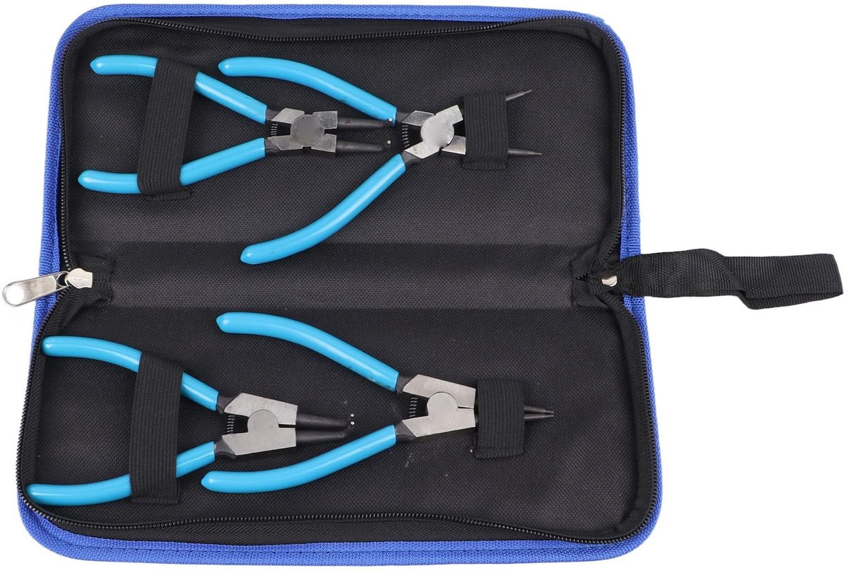 Dailygoody - Borgveertangenset - Kliktangenset - Hoogwaardig koolstofstaal - 6 Inch - Draagbaar handvat - Veilig in gebruik - Geschikt voor diverse kl