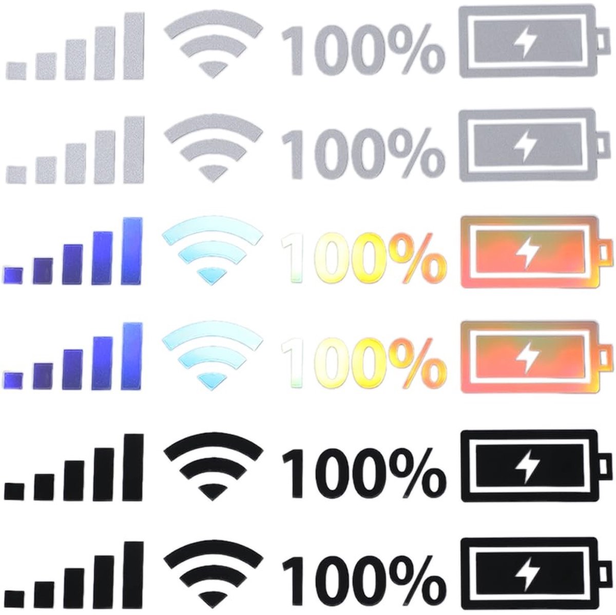 Dailygoody - Wifi Signaal Sticker - Grappige Auto Sticker - Waterdicht - Kleurrijke Decals - Voorruit en Achterruit - Geschikt voor Volwassenen