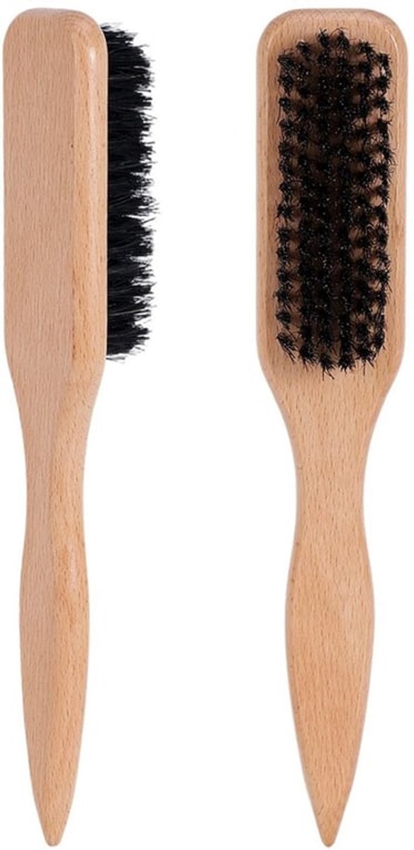 Haarborstel Set - Zachte borstels van varkenshaar - 22,5 x 4 cm