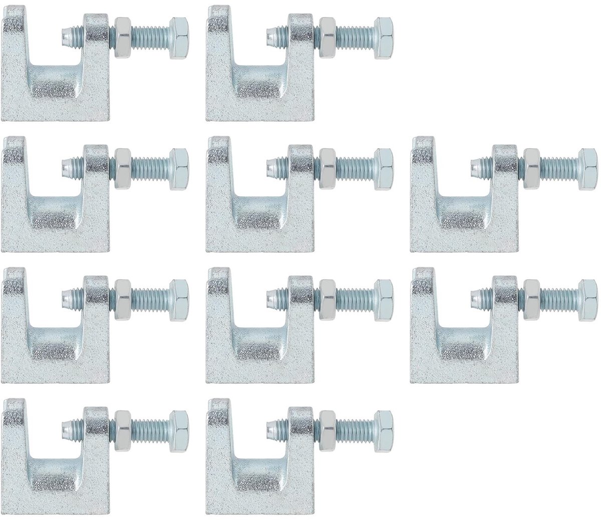 Dailygoods - Dailygoody - M8 Ondersteuning Klem - Beugel voor Buizen - 10 Stuks - Geschikt voor Ventilatie en Sprinkler Systemen - Hoogwaardige Klemmen voor Bevest...