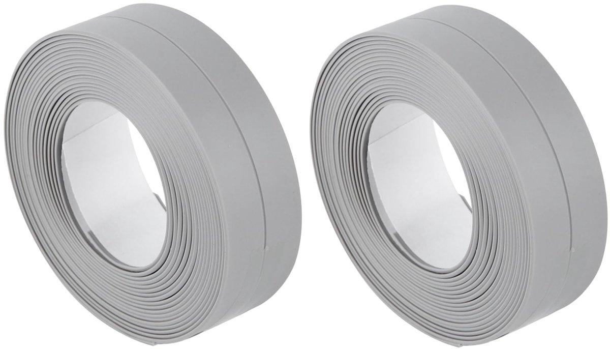 Dailygoods - Dailygoody - Moisture-proof Sealing Tape - Waterdicht - Ideaal voor badkamer en keuken - Grijs - Zelfklevend - Voorkomt schimmel en vuil