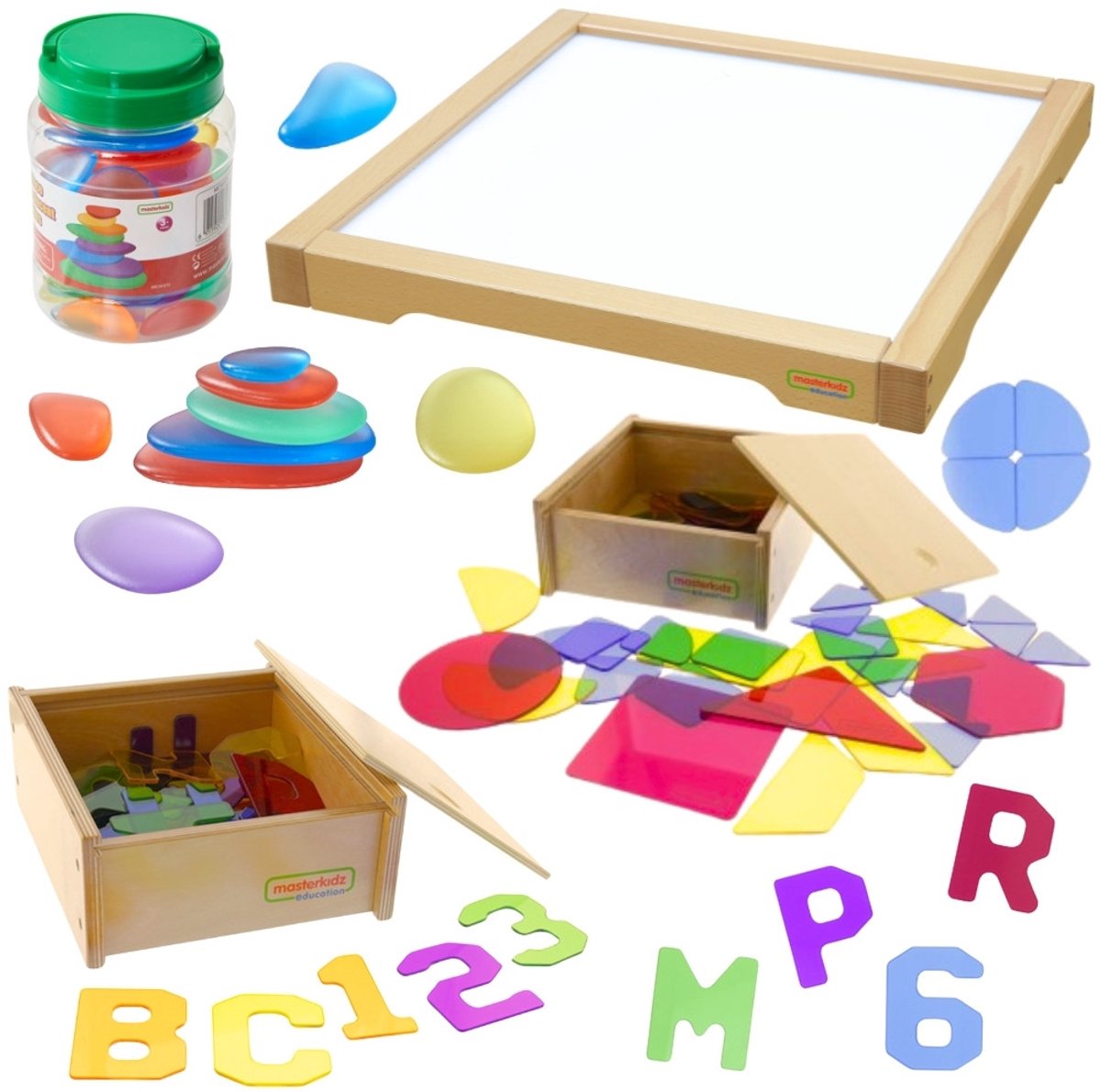 Masterkidz Led Sensory Box Paneel + Accessoireset - UNI