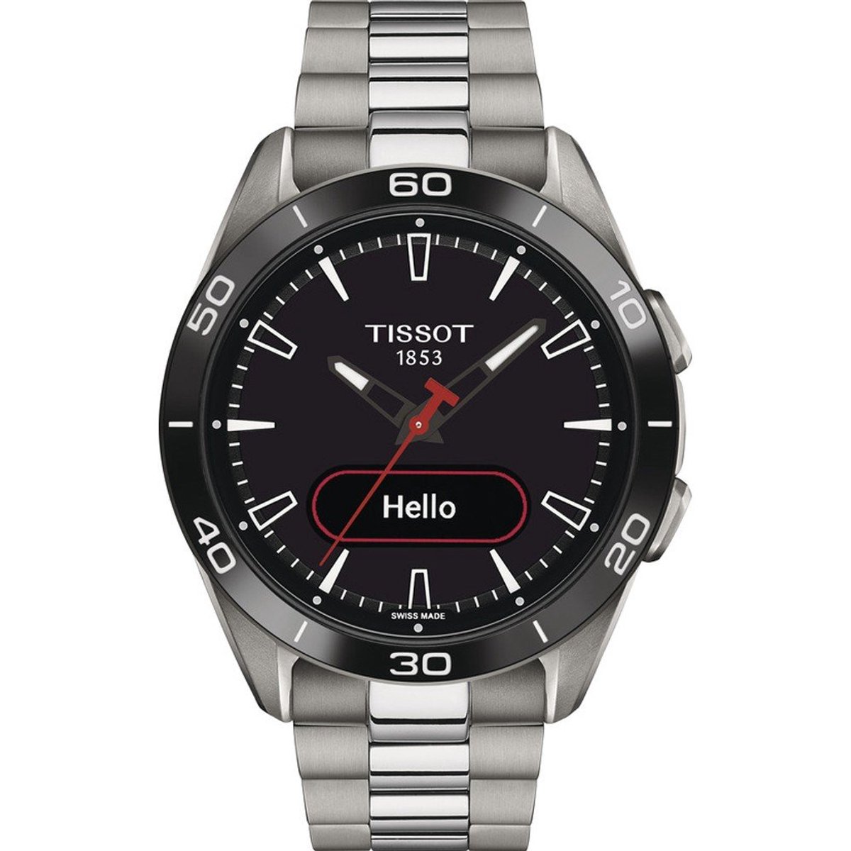 Tissot T-Touch Connect Sport T1534204405100 Horloge - Staal - Zilverkleurig - Ø 43 mm
