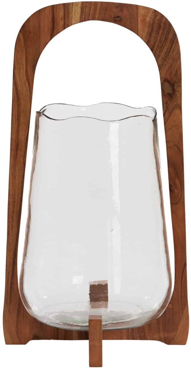 Light & Living Windlicht Anosy - Bruin - Ø26cm - Modern