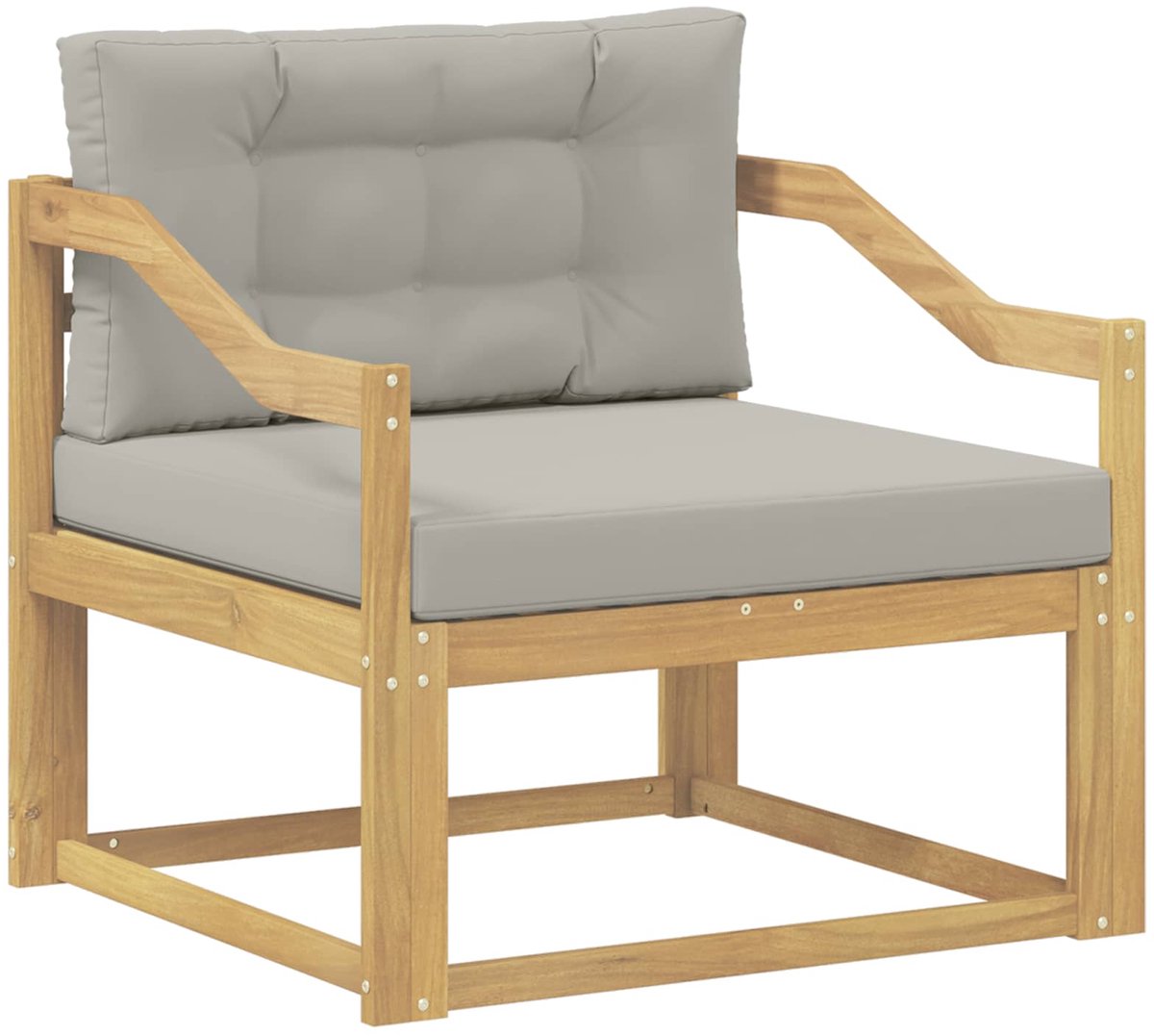 vidaXL - Buiten - Midden - Sofa - Polyester - Wit